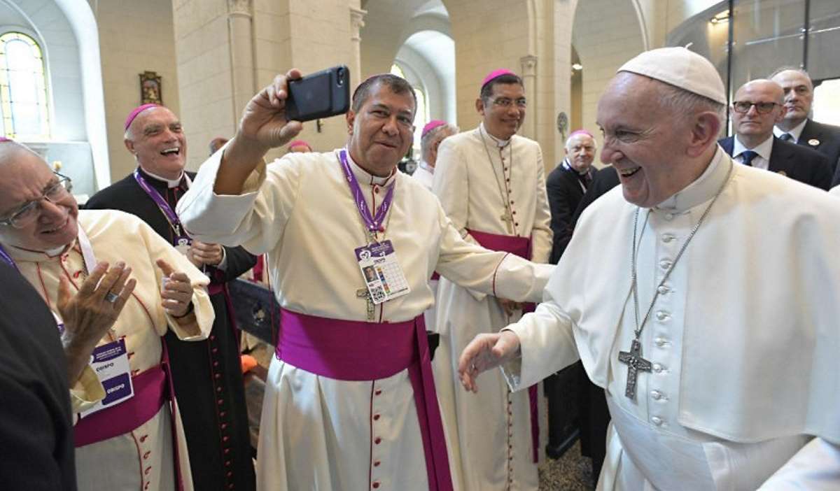 A Panama Francesco incontra i vescovi del Sedac