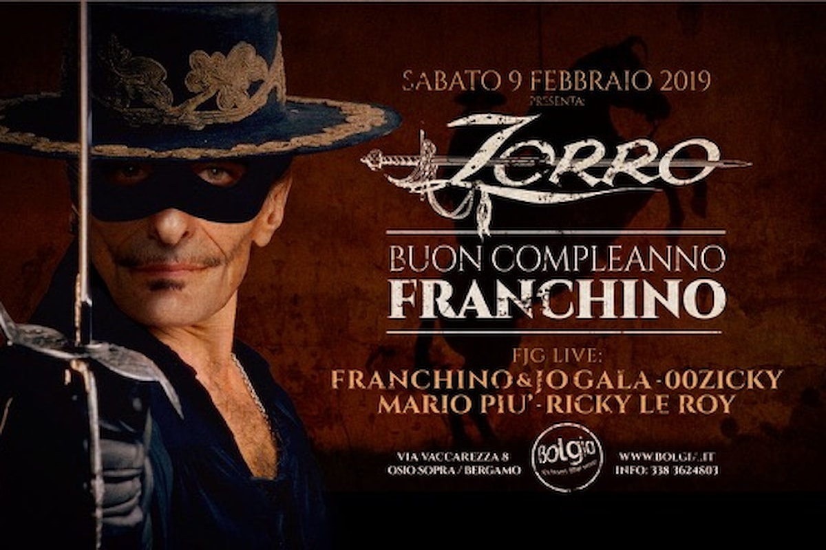 L'Happy Birthday di Franchino al Bolgia di Bergamo con Franchino Zorro