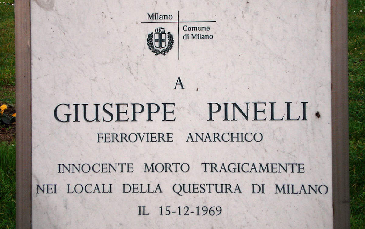 In ricordo dell'anarchico Pinelli a 50 anni dalla sua morte