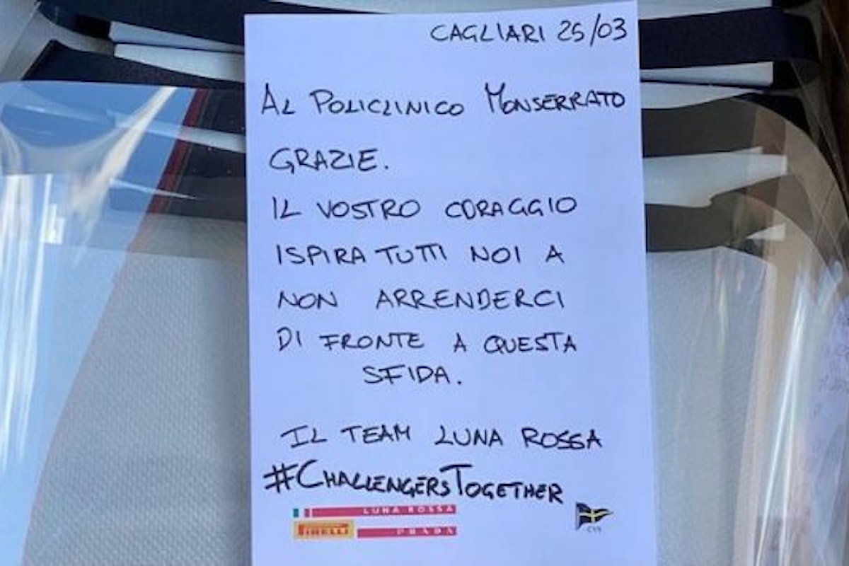 Luna Rossa Prada Pirelli Team realizza e dona maschere protettive agli ospedali di Cagliari