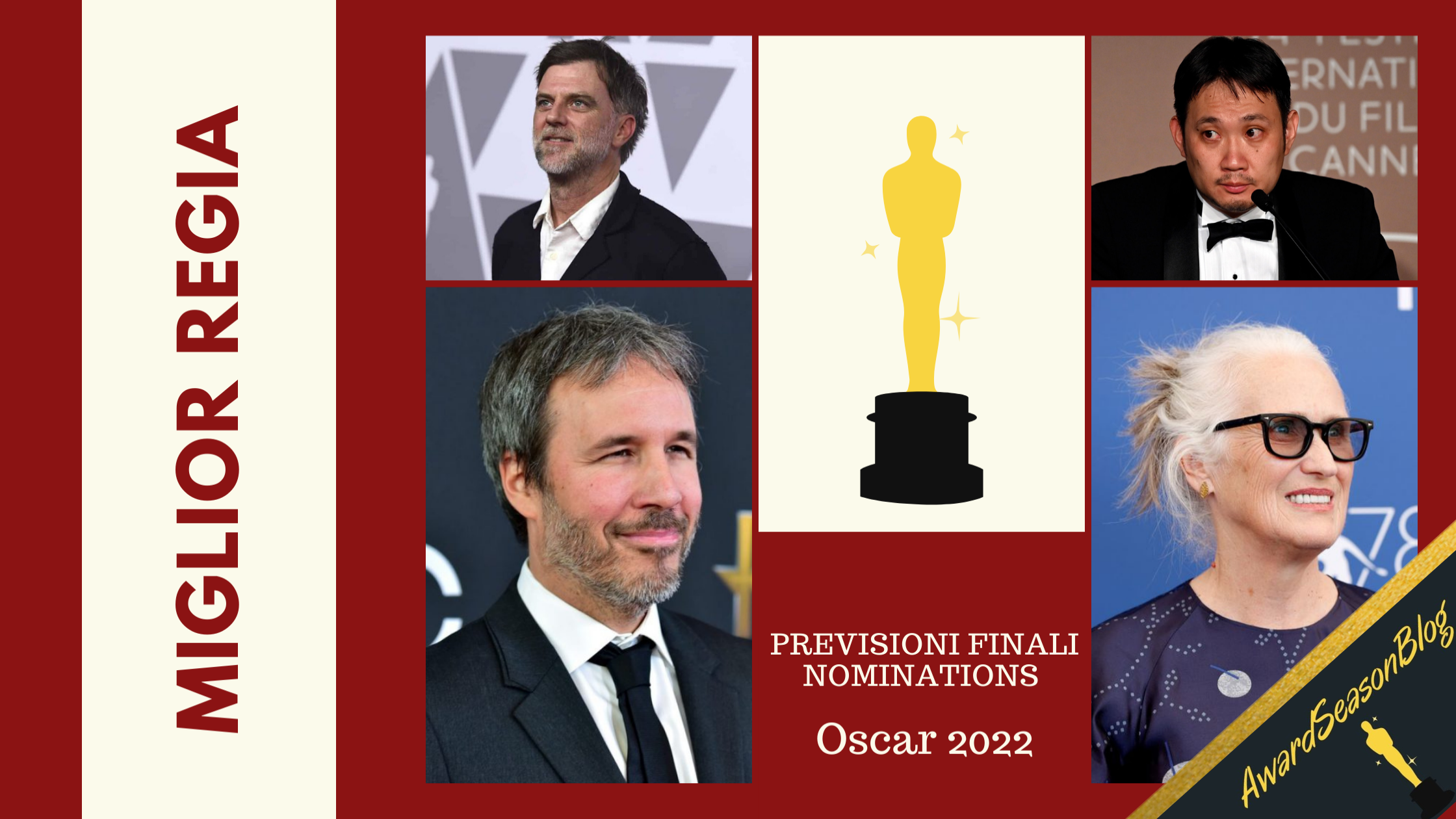 Oscar 2022: quali registi sono favoriti per la nomination? (previsioni gennaio)