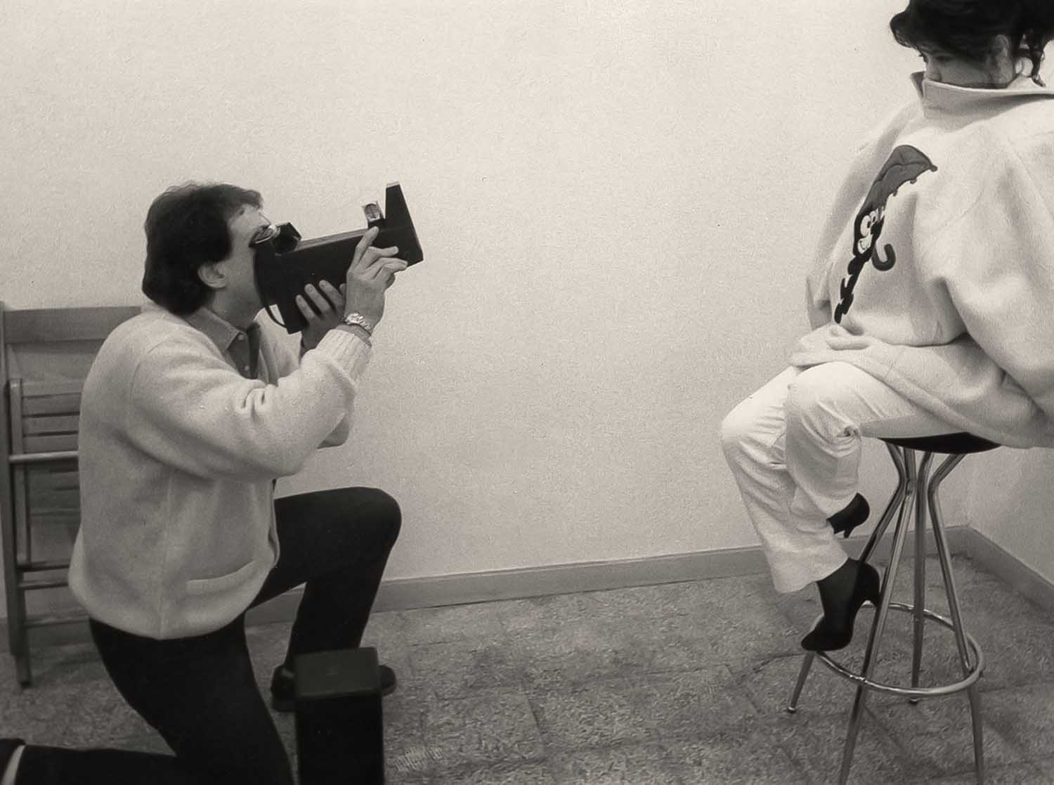 Polaroid Big Shot con Augusto De Luca