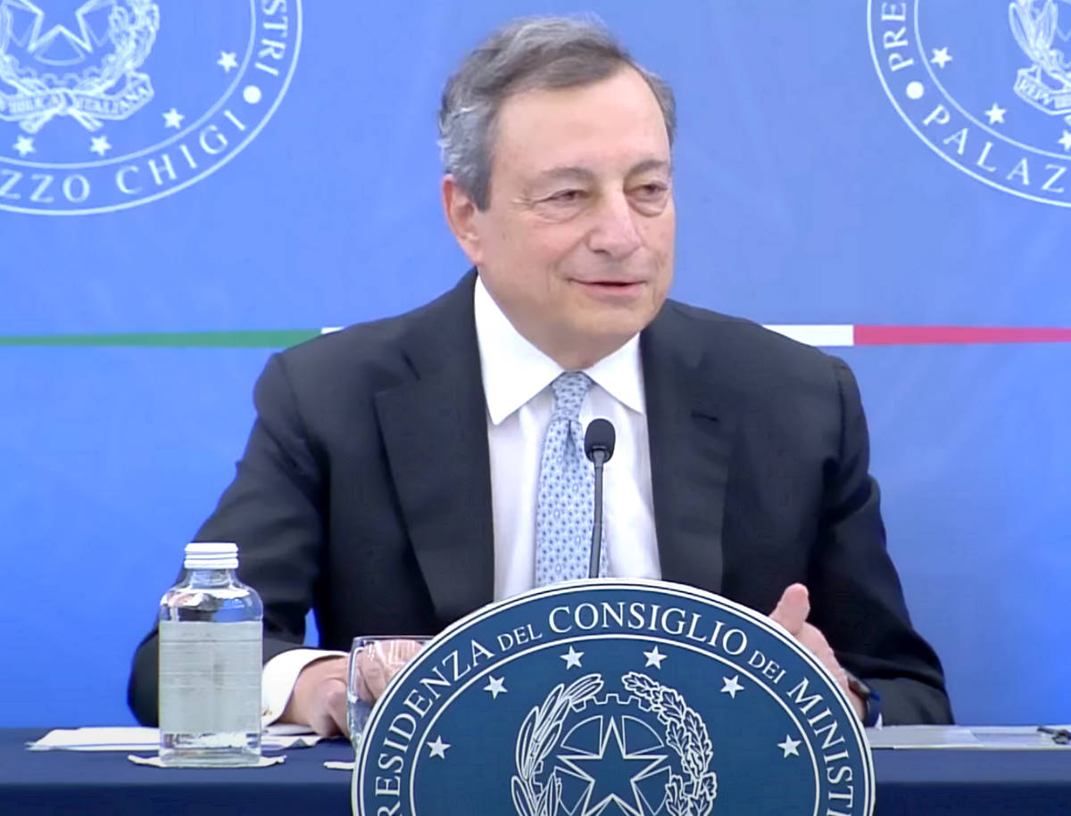 Draghi: senza i 5 Stelle non c'è governo