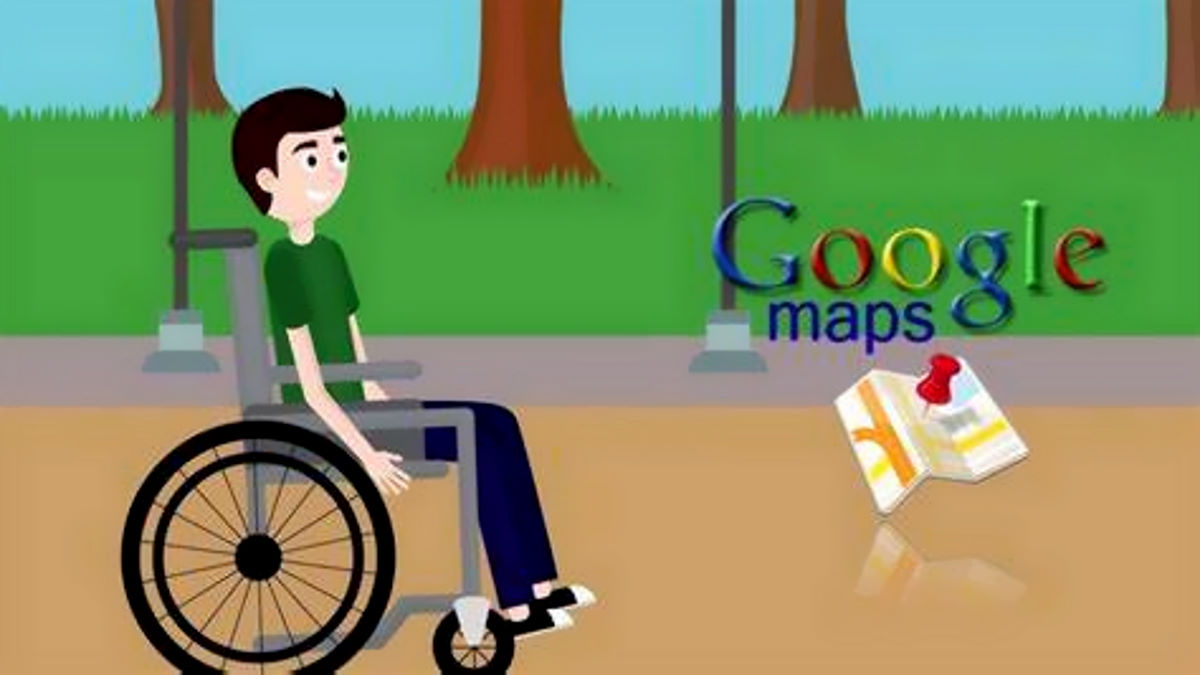 L'app Maps mostrerà il classico simbolo blu con la sedia a rotelle per indicare l'accessibilità di 40 milioni di luoghi a livello globale, Italia inclusa.