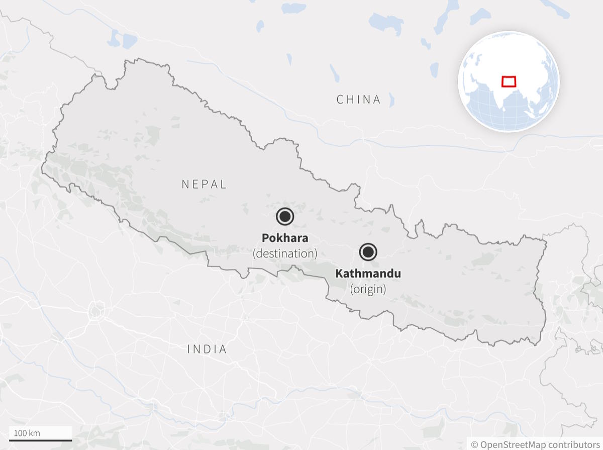 Probabilmente tutte decedute le 72 persone a bordo dell'aereo della Yeti Airlines precipitato in Nepal