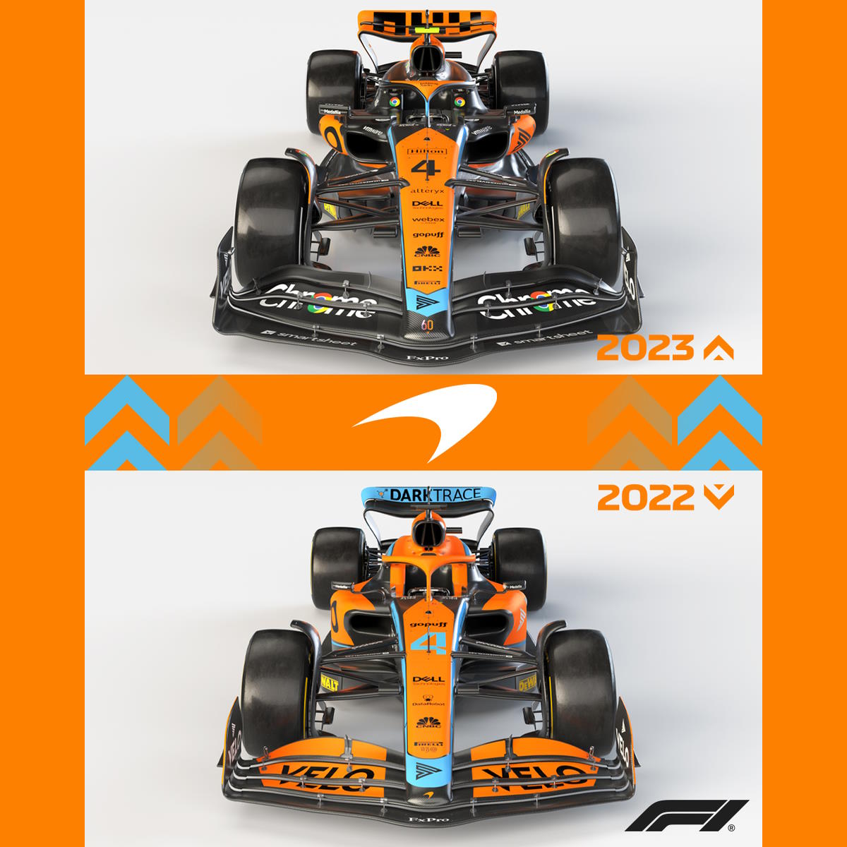Formula 1, la McLaren presenta la livrea del 2023