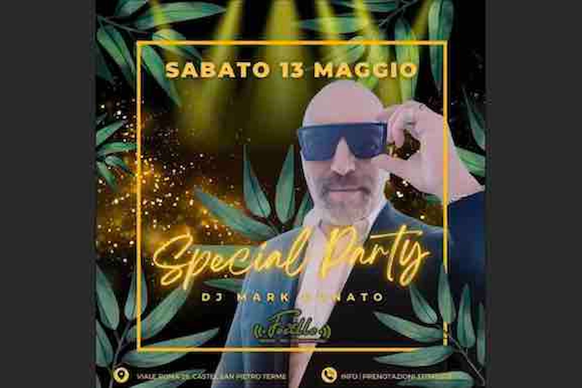Mark Donato: Special Party al Focillo di Castel San Pietro Terme (BO)