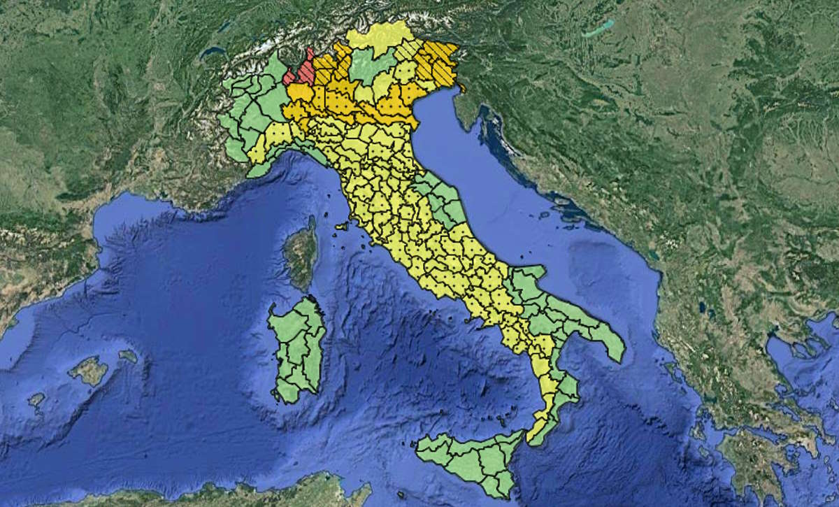 Prosegue l'allerta maltempo anche per martedì 29 agosto: Lombardia, Veneto e Friuli Venezia Giulia le regioni che dovranno fare più attenzione
