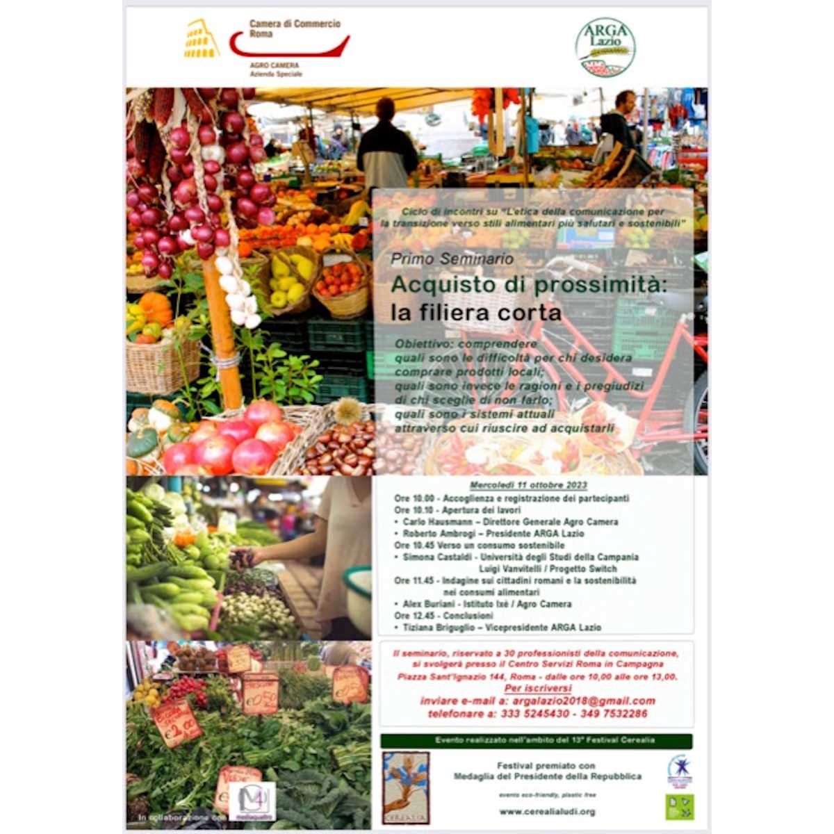 Ciclo di Seminari organizzato da Agro Camera e Arga Lazio