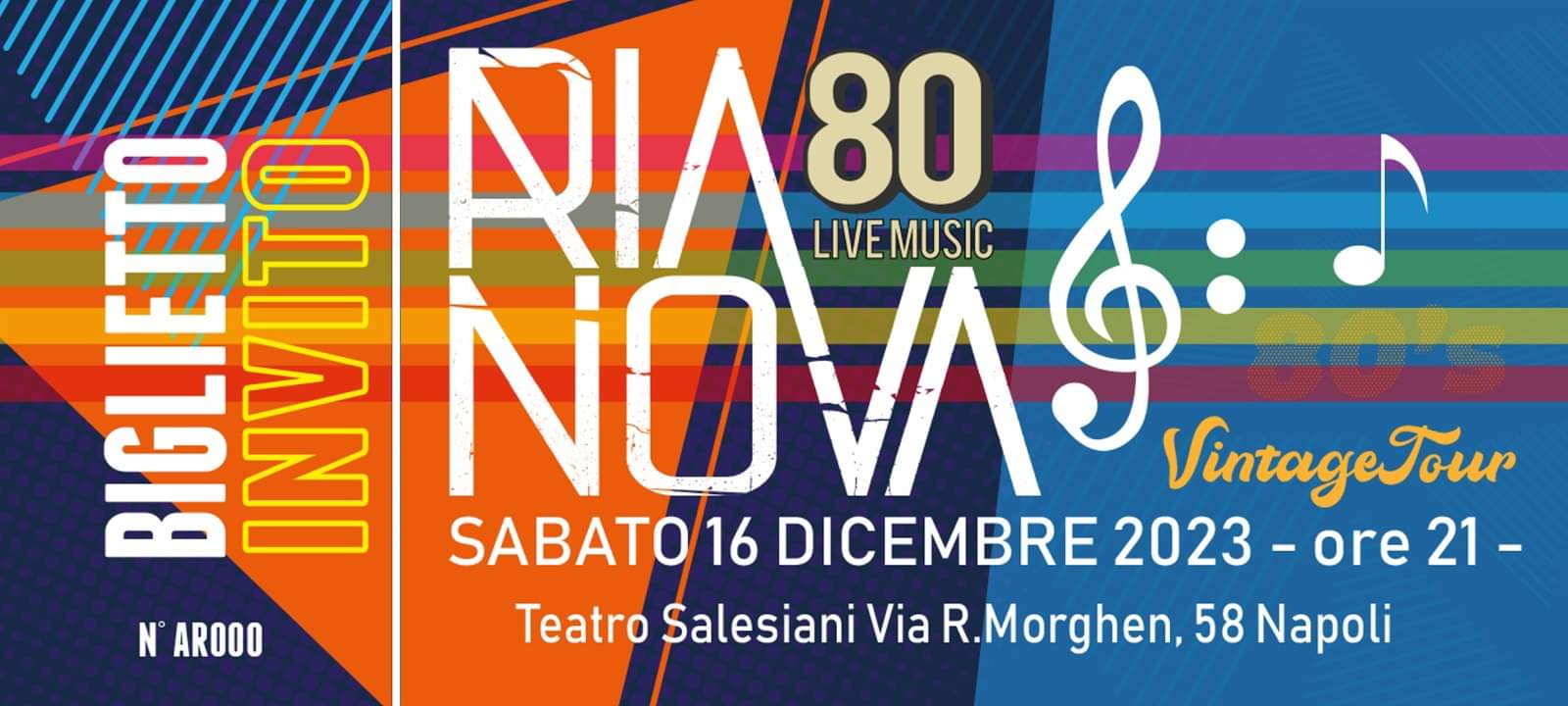 Vintage Tour 80 in Concerto al Teatro dei Salesiani di Napoli