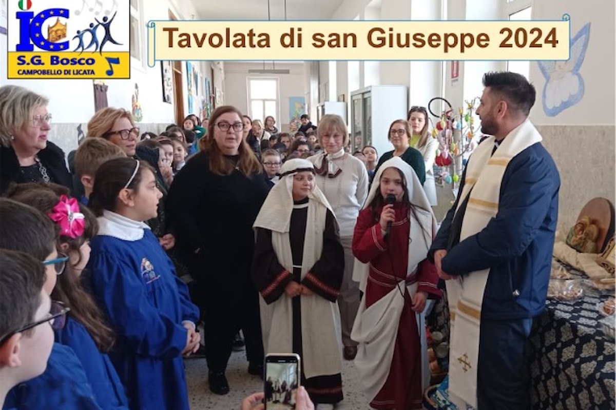 La tradizione della tavolata di San Giuseppe all’IC SG Bosco di Campobello di Licata