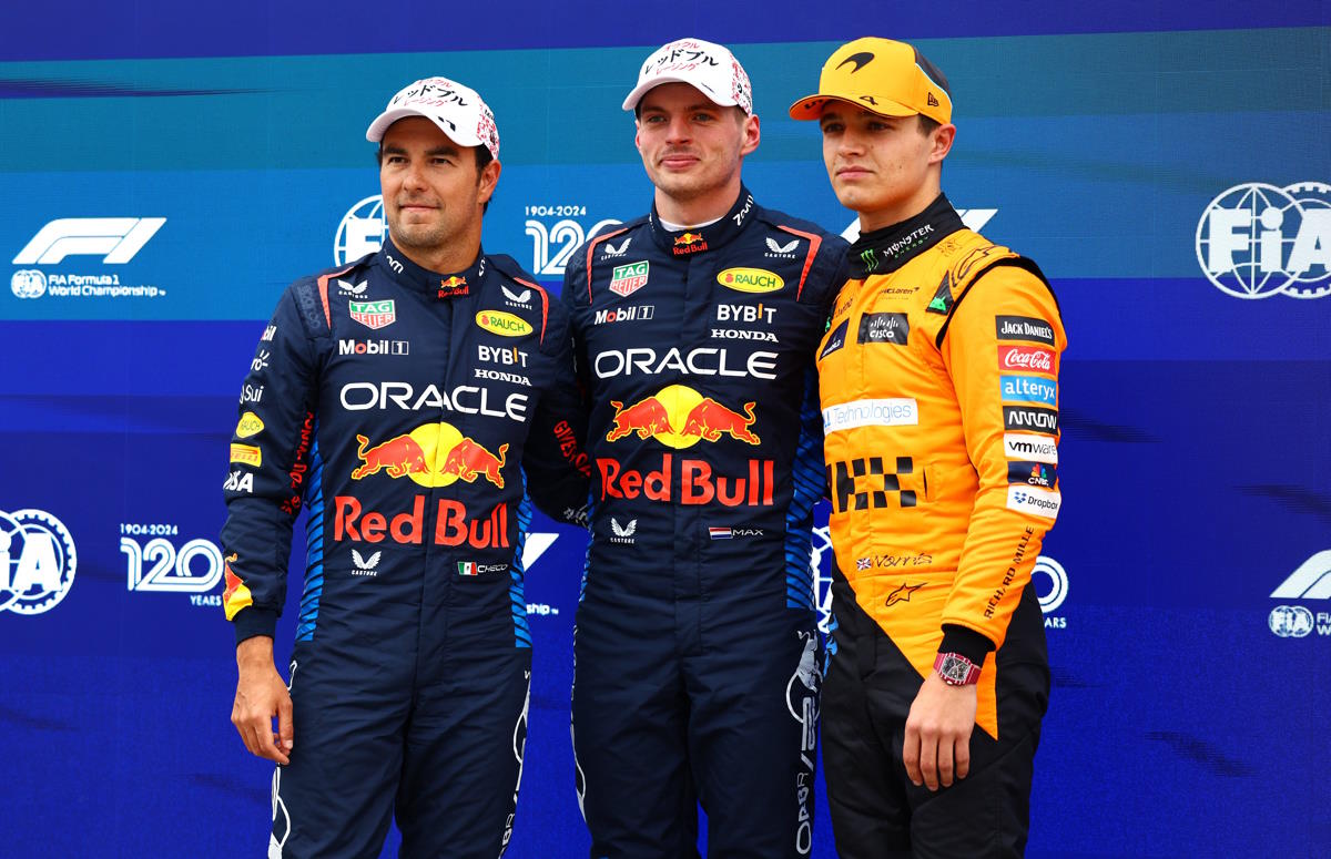 F1, a Suzuka 2024 prima fila tutta red Bull con Verstappen alla quarta pole stagionale