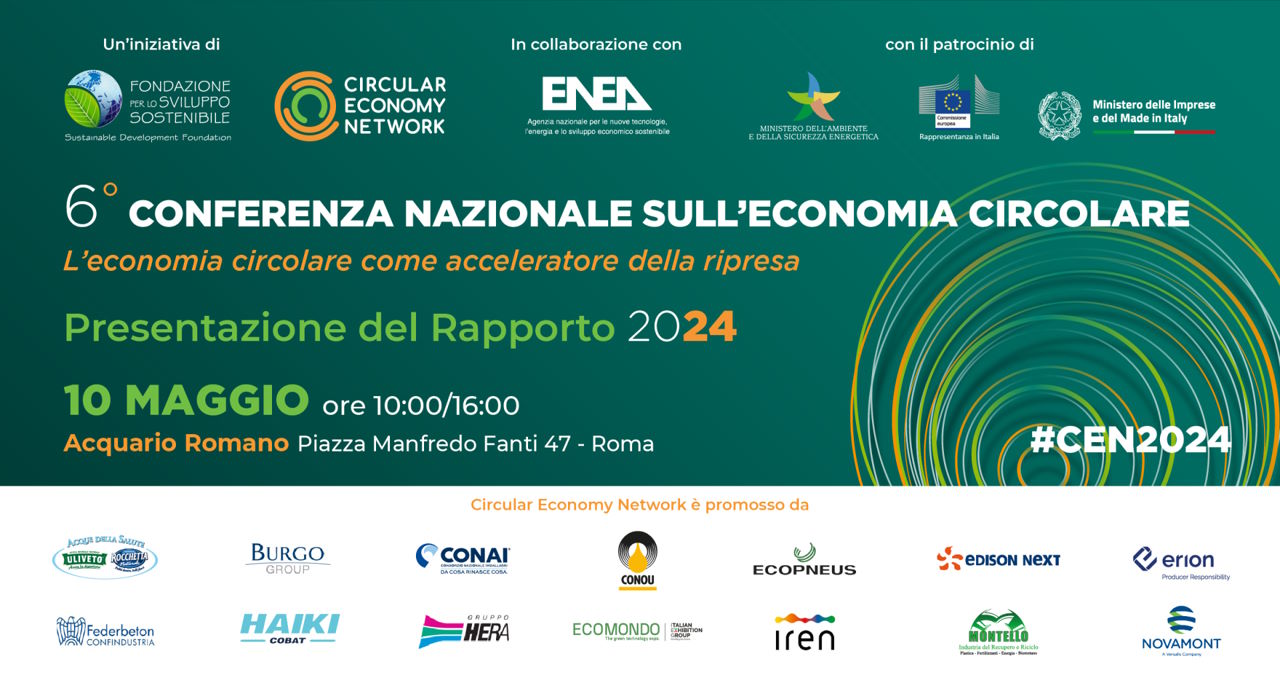 6ª Conferenza nazionale sull'Economia circolare: presentazione del Rapporto 2024