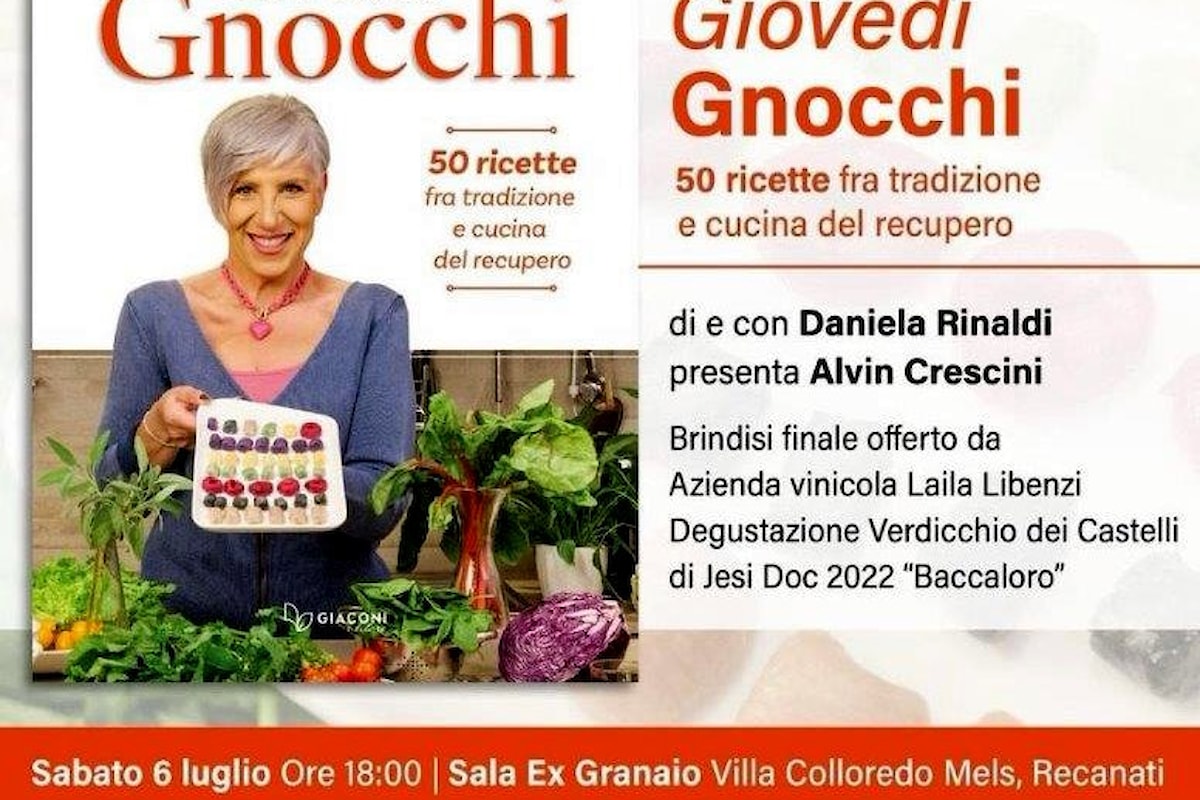 “Giovedì gnocchi” - Il primo libro di Daniela Rinaldi sarà presentato sabato a Recanati