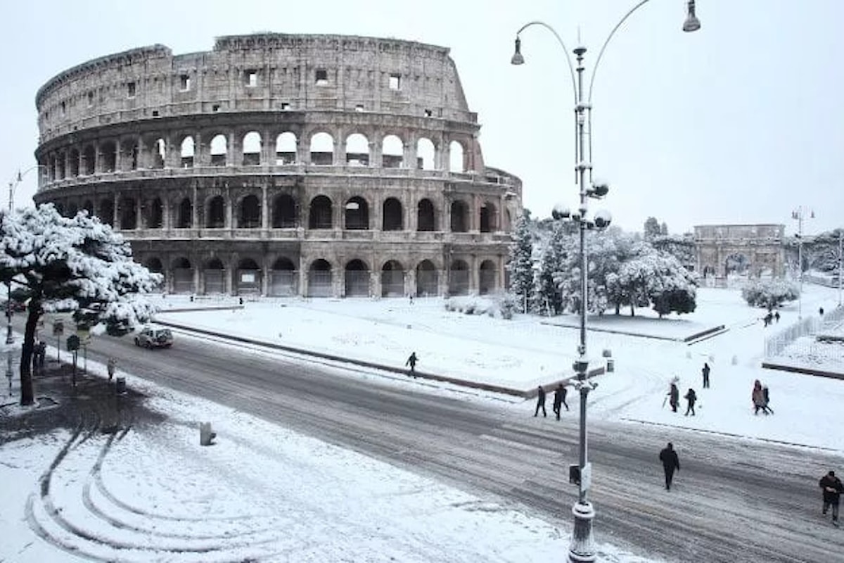 Neve a Roma, tutta una fake news