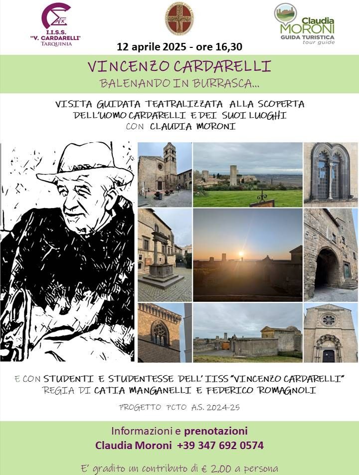 “Balenando in burrasca” con Vincenzo Cardarelli nel Centro Storico di Tarquinia