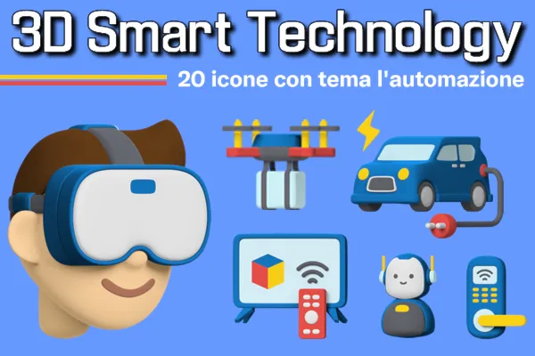 3D Smart Technology : 20 icone con tema l'automazione - Web Apps Magazine