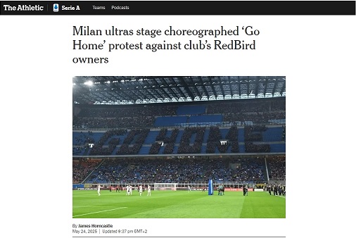 Milan, la contestazione dei tifosi e il silenzio della Gazzetta
