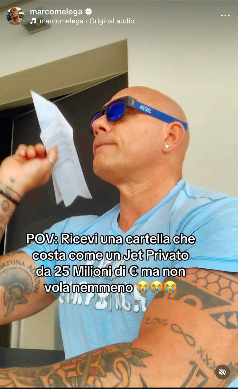 Marco Melega e l’aereo di carta da 25 milioni di euro: la nuova provocazione sul Lago di Garda contro il fisco italiano