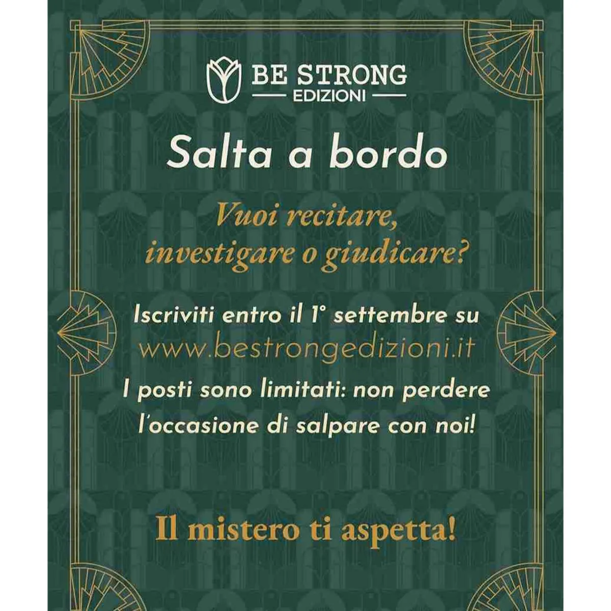 Se il mistero è la tua passione non puoi perdere “In Alto Mare – Mistero e intrigo al museo”: un gioco-delitto in costume tra gli echi degli anni ’30