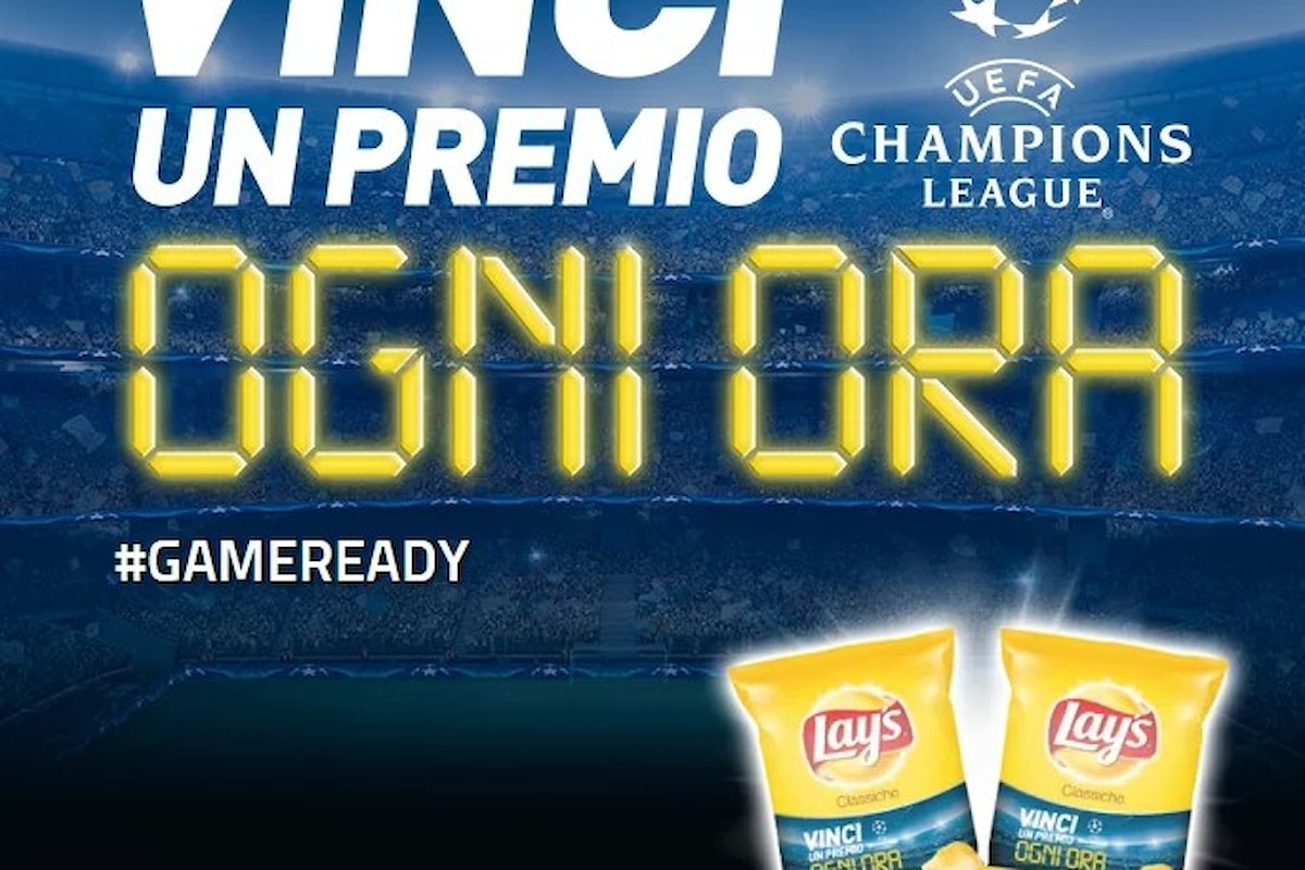 Vinci un premio ogni ora: Lays regala gadget e biglietti Uefa Champions League