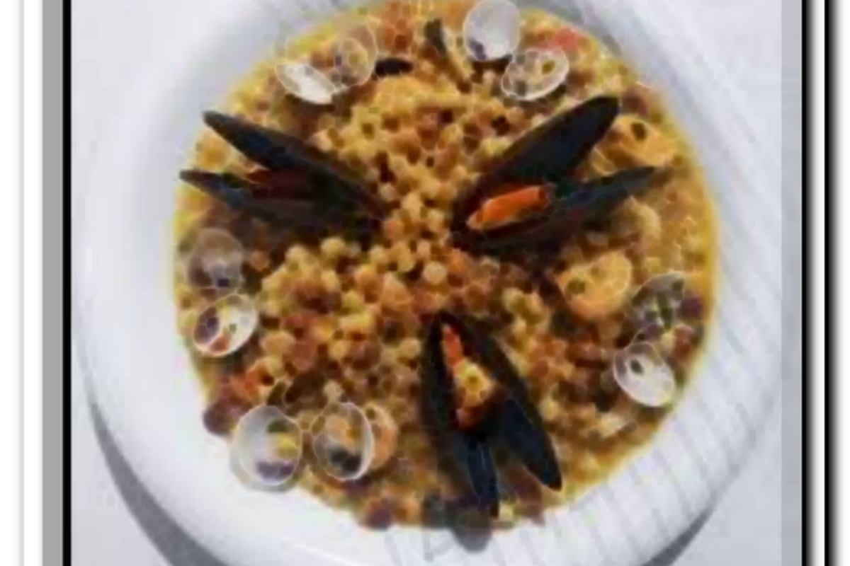 Ricetta di cucina Fregula alle arselle e vongole, tipica della cucina sarda con ingredienti e preparazione
