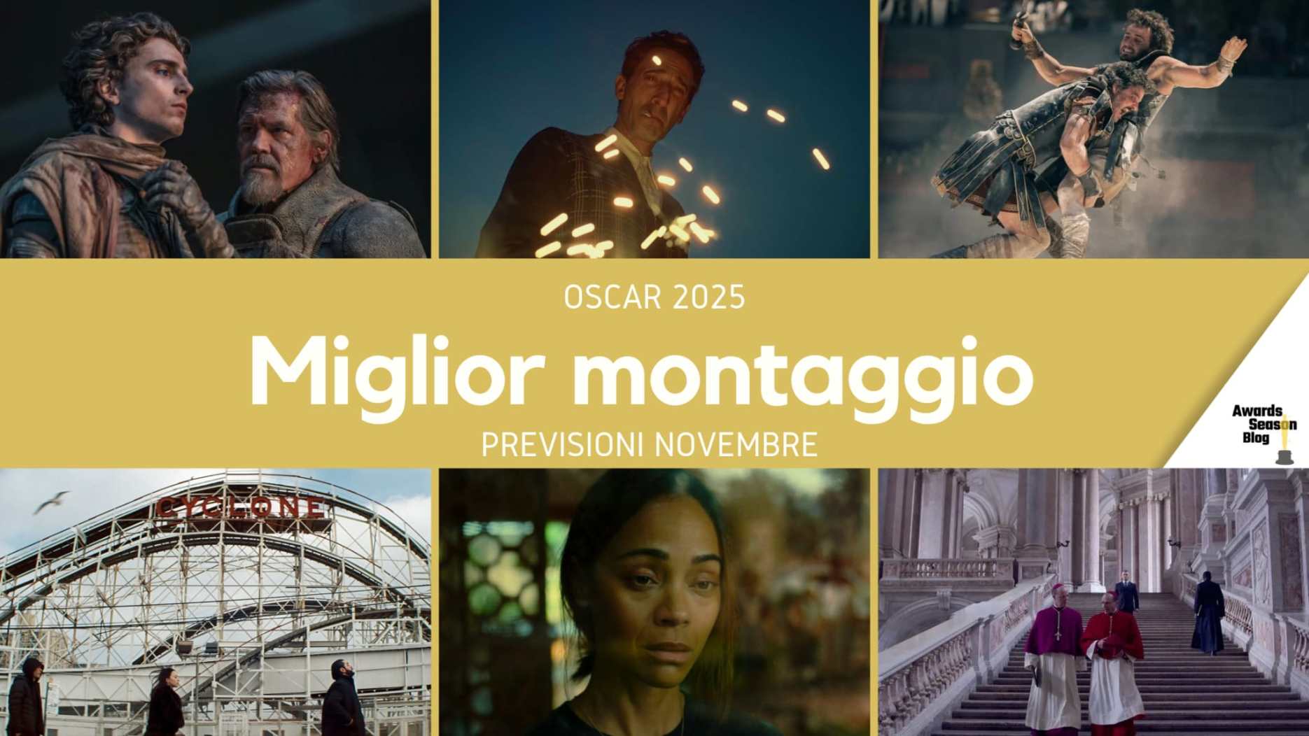 Miglior montaggio Oscar 2025: quali sono i favoriti per la nomination?