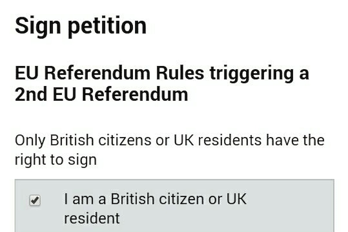 La petizione sulla brexit è una farsa...sul web scatta l'ironia, può votare anche il mio cane!