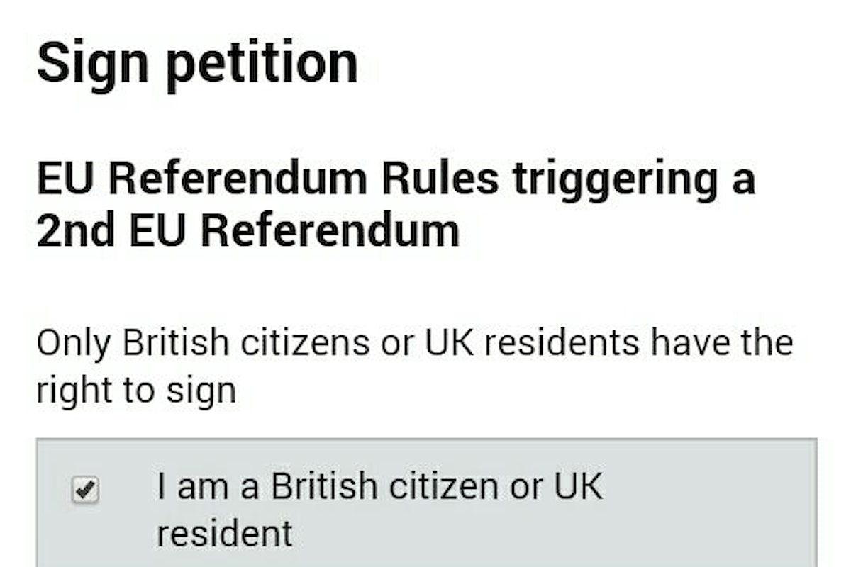 La petizione sulla brexit è una farsa...sul web scatta l'ironia, può votare anche il mio cane!