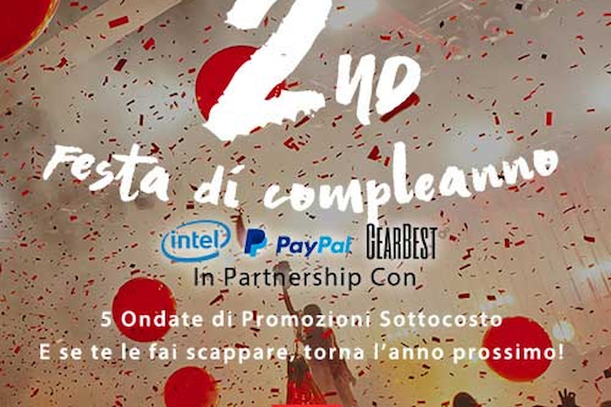 4 giorni di promozioni su GearBest per il 2° Anniversario