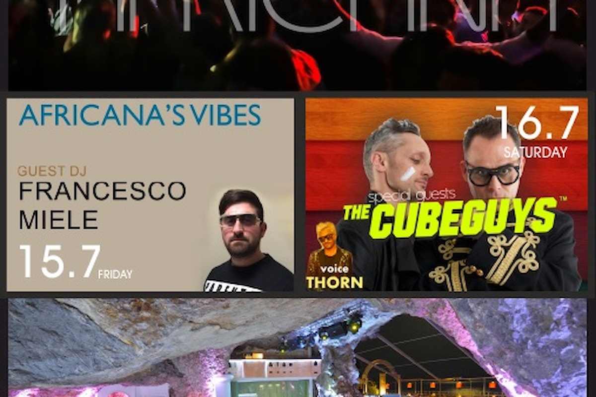 15/7 Africana's Vibes, dj Francesco Miele, N-Zino @ Africana Famous Club Praiano (SA):