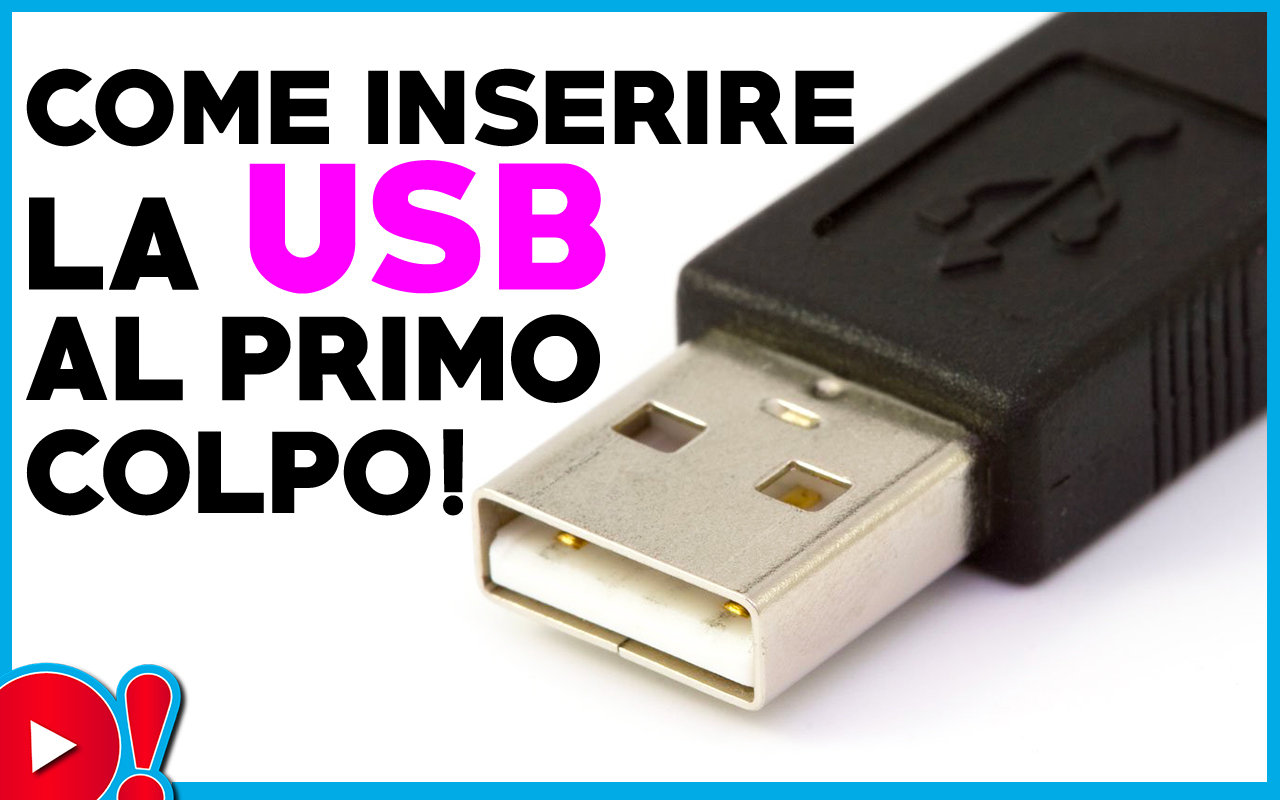 Trucco per inserire la Usb correttamente al primo colpo! Funziona sempre!