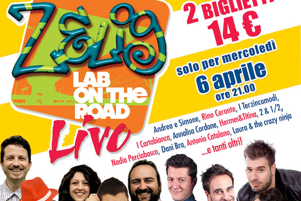 Al Teatro Golden di Roma arriva il Zelig Lab On The Road