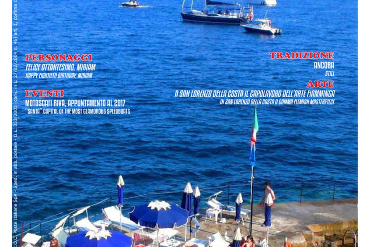 E' online il numero di autunno 2106 della rivista dedicata a Santa Margherita Ligure e Portofino