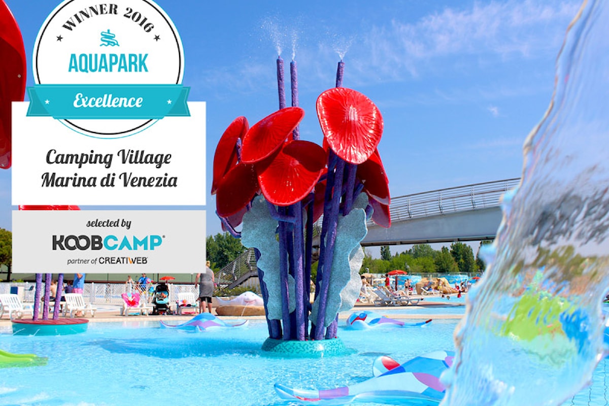 Camping Village Marina di Venezia vince il premio per il miglior camping con Aquapark