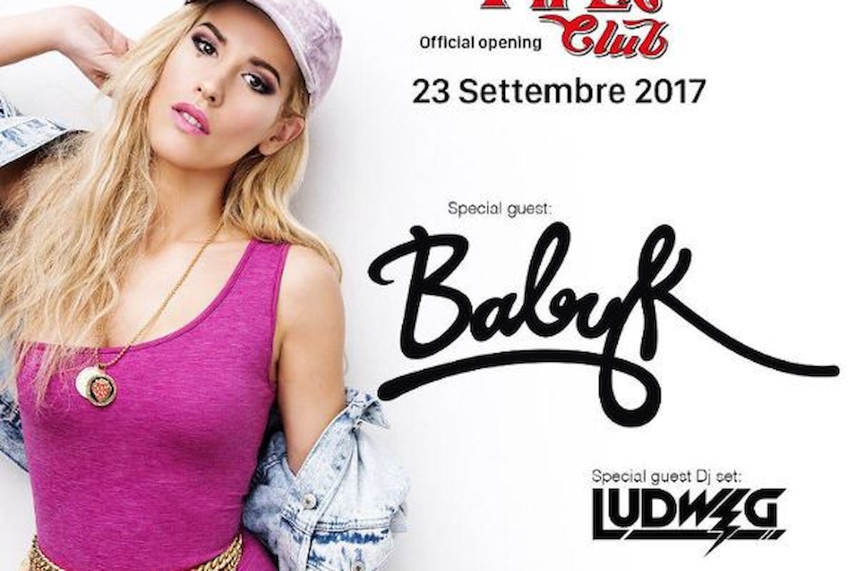 Sabato 23 settembre “official opening Piper Club Roma”, special guest Baby K